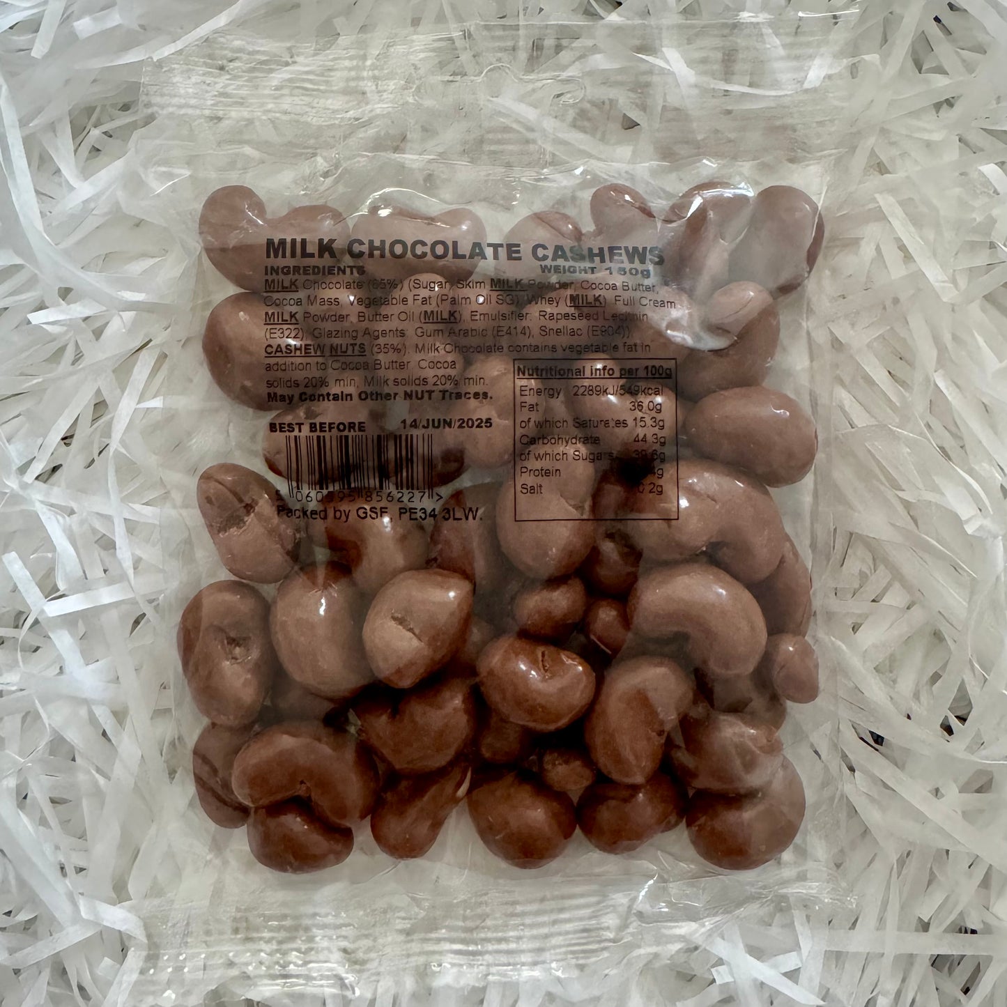 Milk Chocolate Cashews - A Sweet and Creamy Delight - 150g