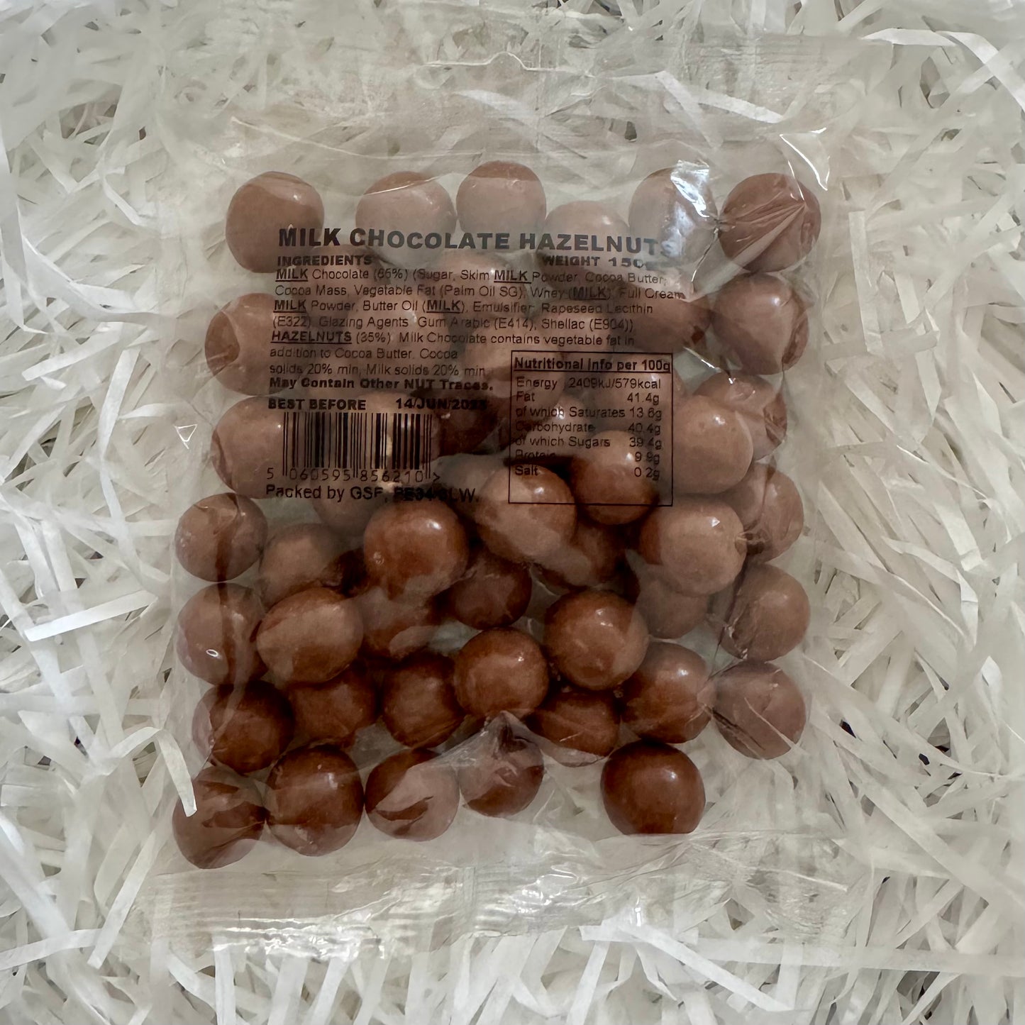 Milk Chocolate Hazelnuts - A Rich and Indulgent Treat - 150g