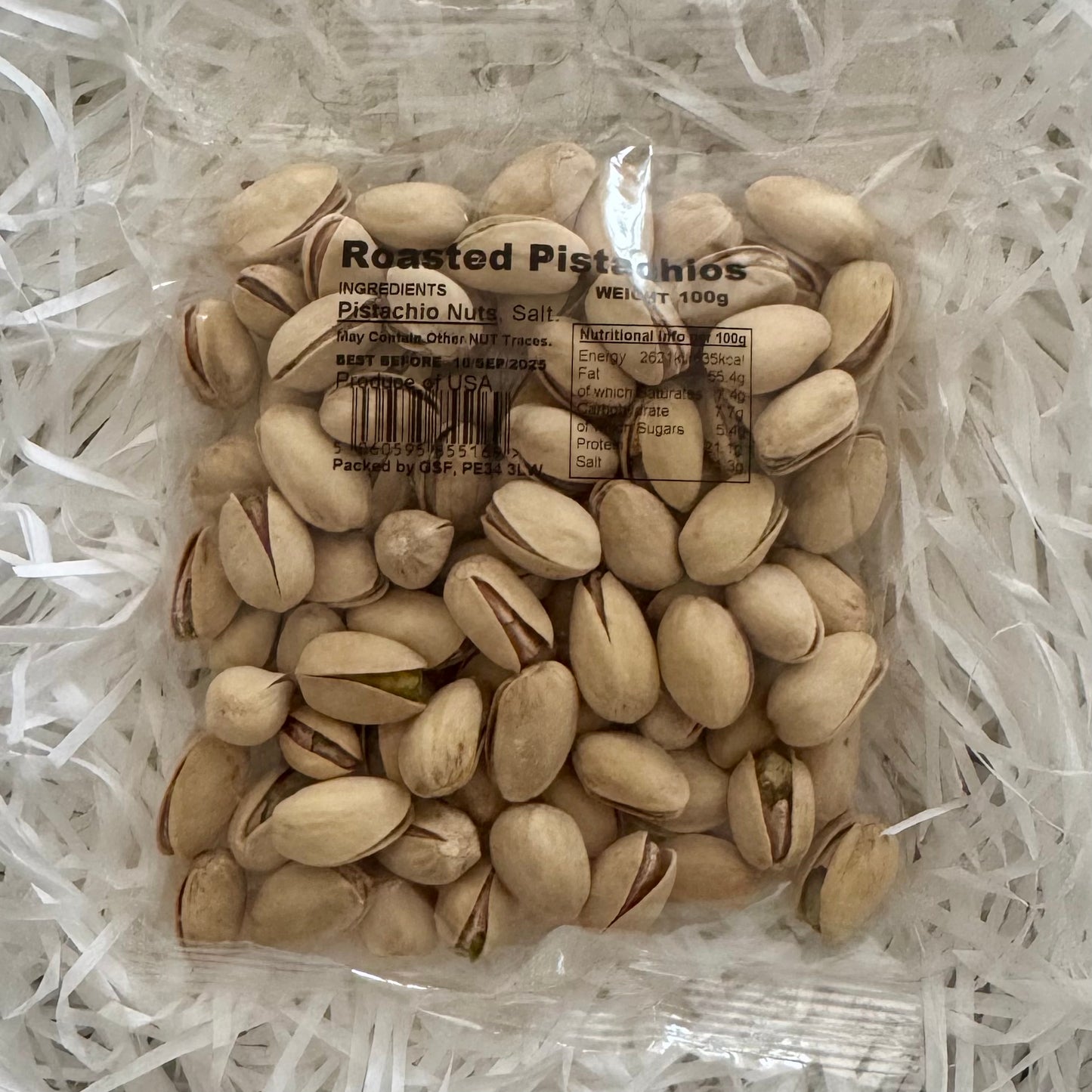 Roasted Pistachios - A Crunchy and Delicious Snack - 100g