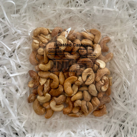 Roasted Cashews - A Crunchy and Savoury Treat - 120g